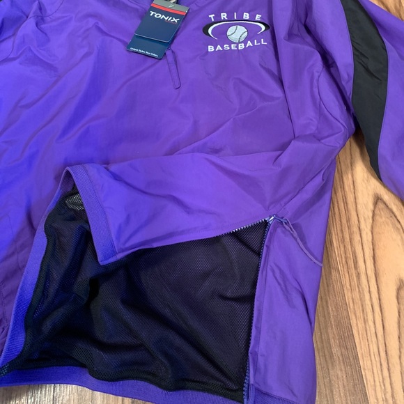 Tonix Pullove Windbreaker Purple Tribe Baseball XL - Picture 3 of 9